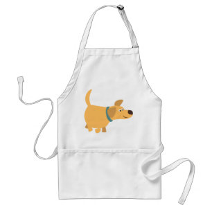 Cute Tecknad Gult Labrador Apron Förkläde