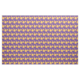 Cute Tecknad Gult Labrador Fabric Tyg