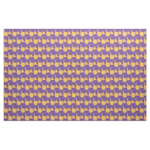 Cute Tecknad Gult Labrador Fabric Tyg