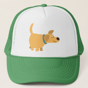 Cute Tecknad Gult Labrador Hat Truckerkeps