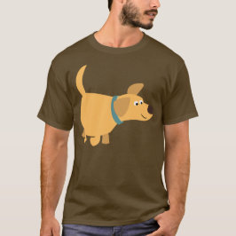 Cute Tecknad Gult Labrador T-Shirt