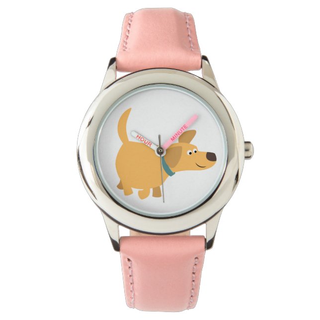 Cute Tecknad Gult Labrador Watch Armbandsur (Framsida)
