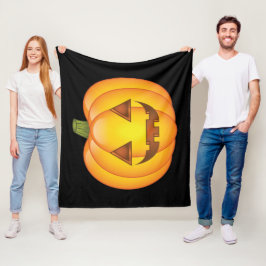 Cute Tecknad Halloween Jack O'Lantern Pumpkin Fleecefilt