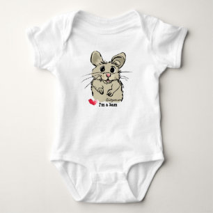 Cute Tecknad Hamster Baby Creeper T-shirt