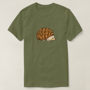 Cute Tecknad Hedgehog Illustration T Shirt