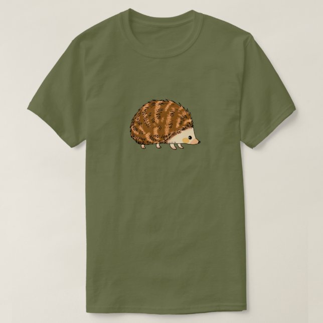 Cute Tecknad Hedgehog Illustration T Shirt (Design framsida)