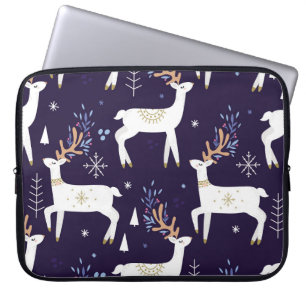 Cute tecknad hjort, sömlös mönster, daghem, rygg laptop fodral