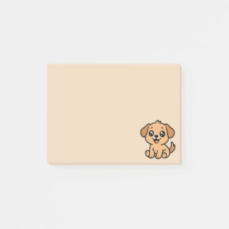 Cute Tecknad hund efter IT-anteckningar Post-it Block