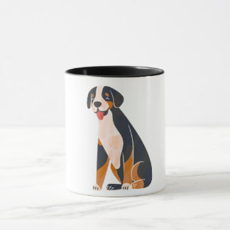 Cute Tecknad hund-kaffe Mugg