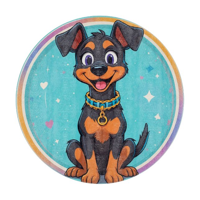 Cute Tecknad hund med kronor (Framsidan)