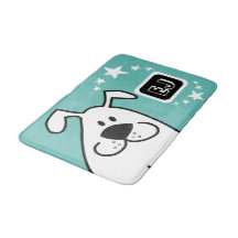 Cute Tecknad hund Monogram