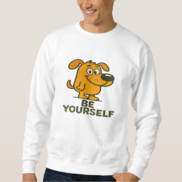 Cute Tecknad hund T-Shirt-inspirationslandet var d Lång Ärmad Tröja