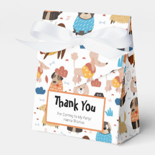 Cute Tecknad hund Theme Födelsedagsfest Presentaskar