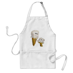 Cute Tecknad Ice Cream Conces Förkläde