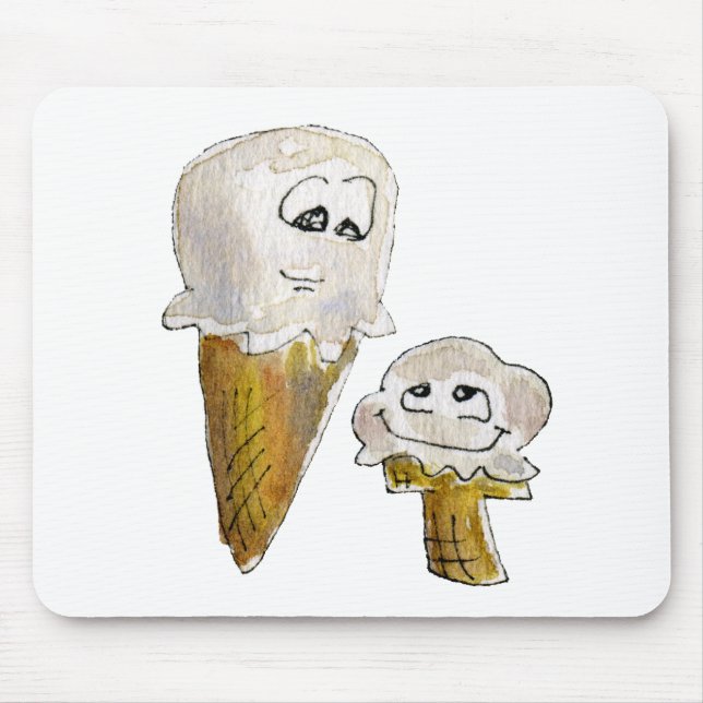 Cute Tecknad Ice Cream Conces Musmatta (Framsidan)