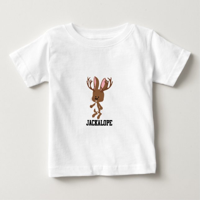 Cute Tecknad Jackalope T-shirt (Framsida)