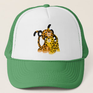 Cute Tecknad Jaguars in Kärlek Hat Keps