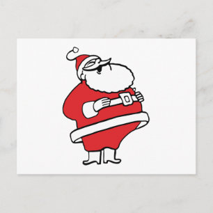 Cute Tecknad Jolly Jultomten Laughing Ho Ho Ho Helg Vykort