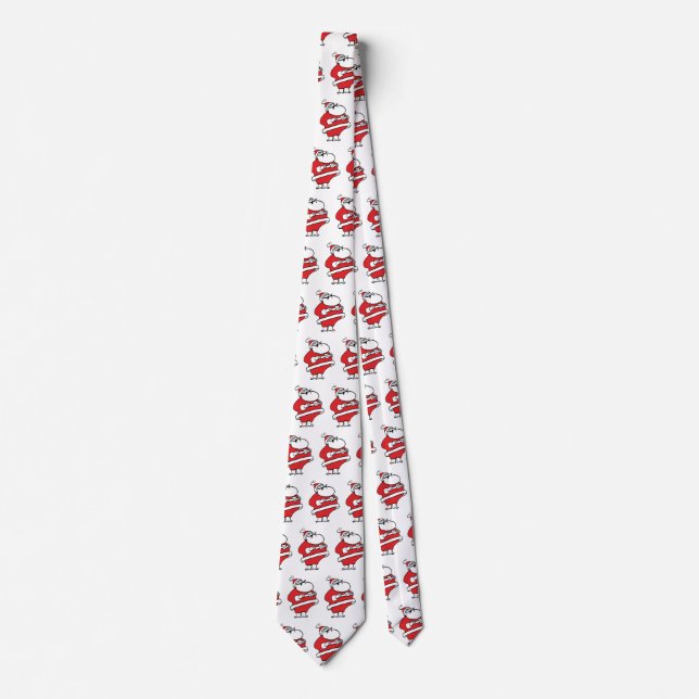 Cute Tecknad Jolly Jultomten Laughing Ho Ho Ho Slips (Framsida)