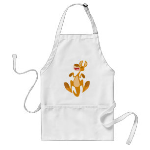 Cute Tecknad Jumping Kangaroo Cooking Apron Förkläde
