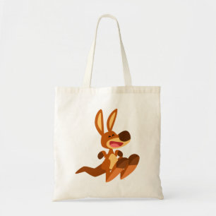 Cute Tecknad Kangaroo Joey Tygkasse