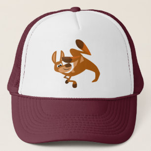 Cute Tecknad Kangaroos Somersault Hat Keps