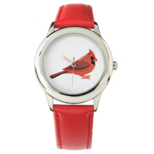 Cute Tecknad Kardinal Armbandsur