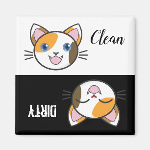 Cute Tecknad Kattunge Dishwasher Magnet