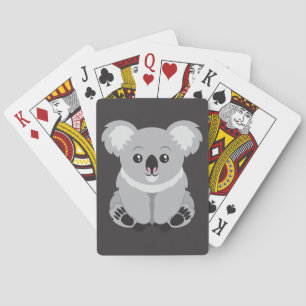 Cute tecknad Koala Bear Kortlek