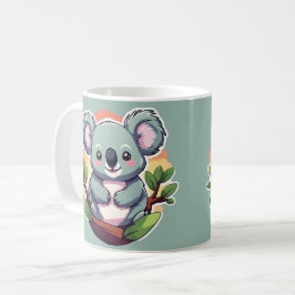 Cute Tecknad Koala Kaffemugg