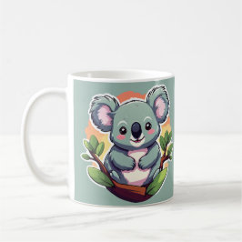 Cute Tecknad Koala Kaffemugg