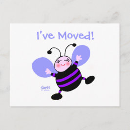 Cute Tecknad Kvinnors byte av vykort för Adress