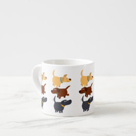Cute Tecknad Labradors in 3 Flavors Espresso Mugg Espressomugg