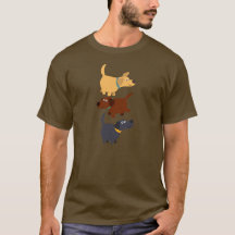 Cute Tecknad Labradors in 3 Flavors T-Shirt