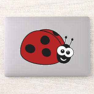 Cute Tecknad Ladybug Klistermärken