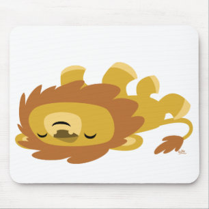 Cute Tecknad Lazy Lejon mousad Musmatta