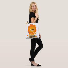 Cute Tecknad Lejon Betalande Bongos Tote bags Tygkasse