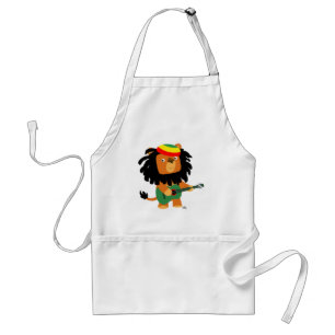 Cute Tecknad Lejon för Zion Apron Förkläde