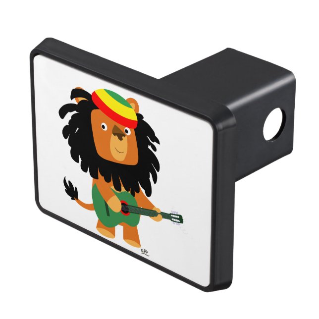 Cute Tecknad Lejon för Zion Skydd För Dragkrok (Topp Höger)