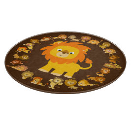 Cute Tecknad Lejon Mandala Clearboard Board