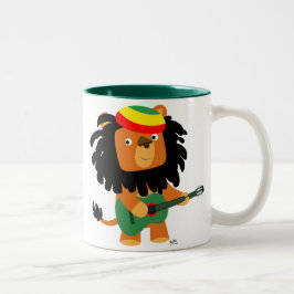 Cute Tecknad Lejon om Zion Mugg