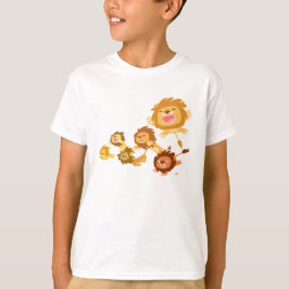 Cute Tecknad Lejon Parad Barn T-shirt