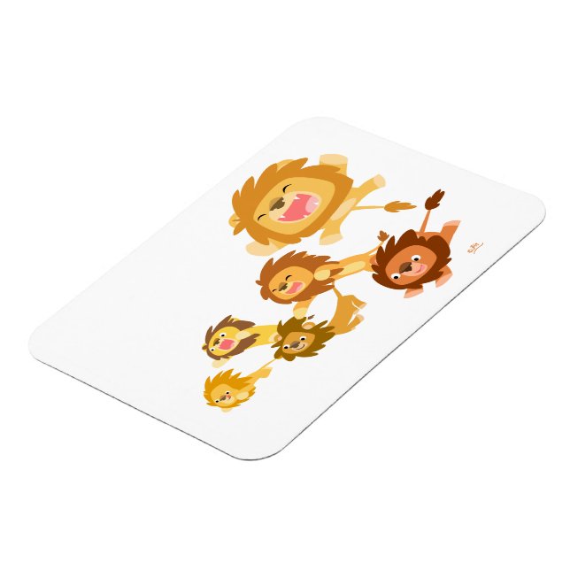Cute Tecknad Lejon Parad Flexible Magnet (Vänstra Sidan)