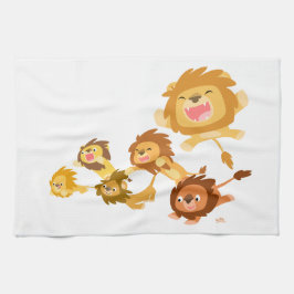 Cute Tecknad Lejon Parad Kitchen Towel Kökshandduk