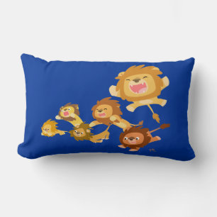 Cute Tecknad Lejon Parad Pillow Lumbarkudde
