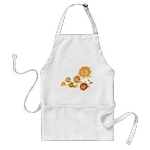 Cute Tecknad Lejonen Køkegan Parad Apron Förkläde
