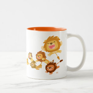 Cute Tecknad Lejonen Parad Mugg