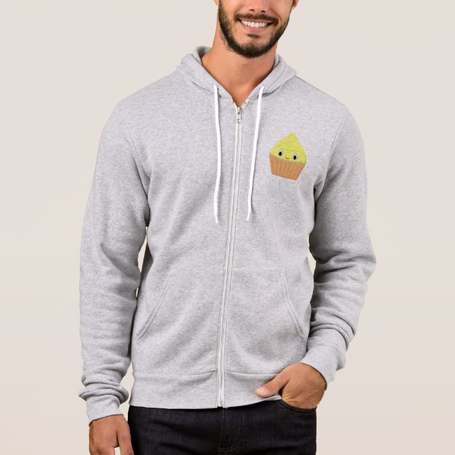 Cute Tecknad Lemon Cupcoa T Shirt (Framsida)