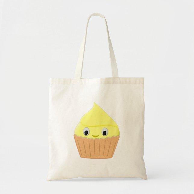 Cute Tecknad Lemon Cupcoa Tygkasse (Framsidan)