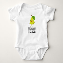 Cute Tecknad Little Miss Pearfect Girl T Shirt